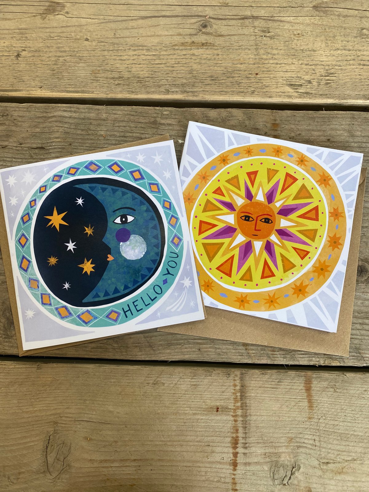 Sun and Moon Cards - duo pack