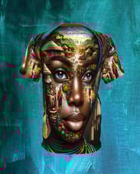 Image 2 of "My Village is Within Me"  all over print T-SHIRT S -3XL by Clothing with meaning Myz T's