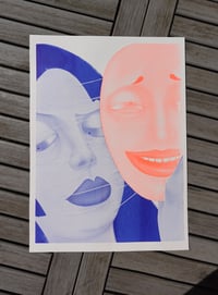 Image 1 of Mask-1 limited riso print 7/10