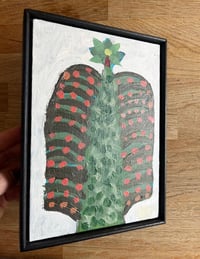 Image 4 of shoots and leaves / framed oil on board 