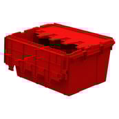 Image 2 of AC21150902 Grey, 21 x 15 x 9 Attached Lid Container, Traction Bottom