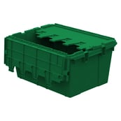Image 3 of AC21150902 Grey, 21 x 15 x 9 Attached Lid Container, Traction Bottom