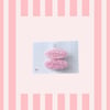 DUO BARRETTES rose layette