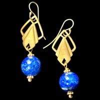 PLISSÉ SILHOUETTE Earring Hook - Lapis Lazuli. Normal Price 1.600.- NOW: 