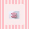 DUO BARRETTES  rose scintillant