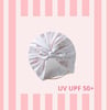 TURBAN de bain rayure soft pink