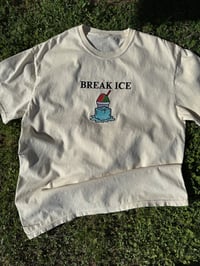 Image 3 of Break ICE Not Families – Embroidered Activist T-Shirt Supporting Immigrant Rights