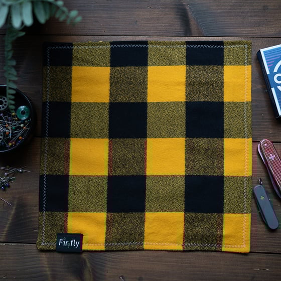 Image of Yellow check flannel 