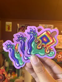 Rainbow Pride Snail Stickers