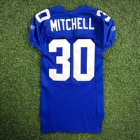 Image 2 of 2003 Reebok NFL Game Issued Jersey New York Giants Brian Mitchell Sz 46 Team COA