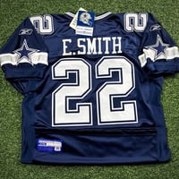 Image 2 of New! 2002 Reebok NFL Authentic Jersey Dallas Cowboys Emmitt Smith Sz. 50 NWT