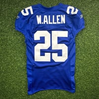 Image 2 of 9/29/2002 Reebok NFL Game Used Worn Jersey New York Giants Will Allen Photomatch