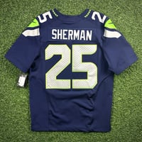 Image 2 of New! 2012 Nike NFL Elite Authentic Jersey Seattle Seahawks Richard Sherman Sz 44