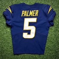 Image 2 of 2022 Nike NFL Game Issued Jersey Los Angeles Chargers Josh Palmer Navy Alt COA