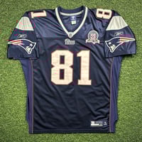 Image 5 of 2009 Reebok NFL Authentic Jersey New England Patriots Randy Moss 52 50th Patch