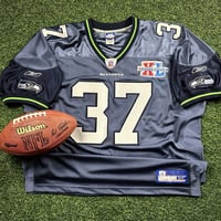 Image 1 of 2004 Reebok NFL Authentic Jersey Seattle Seahawks Shaun Alexander Super Bowl XL