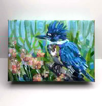 Image 1 of Short King – belted kingfisher painting