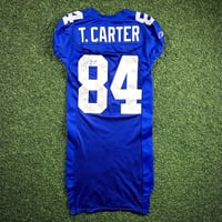Image 2 of 2002 Reebok NFL Game Issued Jersey New York Giants Tim Carter Autograph Beckett