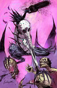 Image 1 of HAIL CROW: KING OF HELL #1 | FULL COLOR NEON ISSUE - DJ LINX | LEGION OF COMICS EXCLUSVE LTD 100