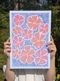 Image 1 of Blue Debut - Soft Blue Modern and fun botanical Art Print