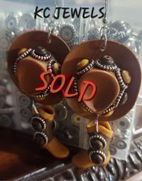 Brown Bead Cowboy Hat and Boots