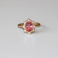 Image 1 of Rosette Pink Tourmaline Ring