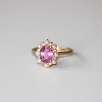 Image 2 of Rosette Pink Tourmaline Ring