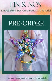 Image 1 of PRE-ORDER of The RAINBOW Embellished Star Ornament FULL Kit & Tutorial☆