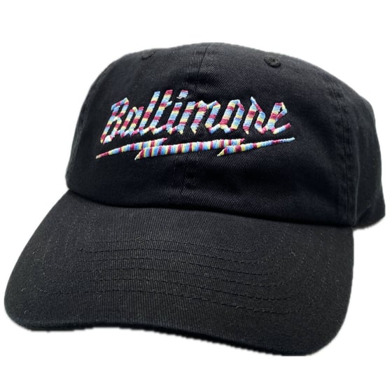 Image of Baltimore Rainbow Bolt Dad Hat (free shipping)