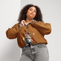 Image 4 of She Dwells in the Garden of Earthy Delights - Women’s Cropped Windbreaker