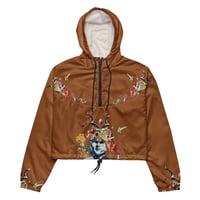 Image 8 of She Dwells in the Garden of Earthy Delights - Women’s Cropped Windbreaker