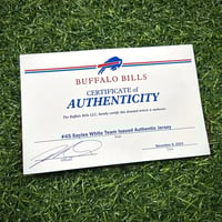 Image 5 of 8/10/2017 Nike NFL Game Used Worn Jersey Buffalo Bills Marcus Sayles Team COA
