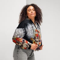 Image 7 of She Follows the Rhythm of the Dandelion - Women’s Cropped Windbreaker