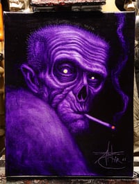 "Purple Smoker" 11x14" Oil Sketch