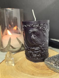 Black Raven Pillar Candle