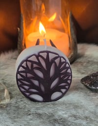 Image 1 of Yggdrassil Tree of Life Pillar Candle