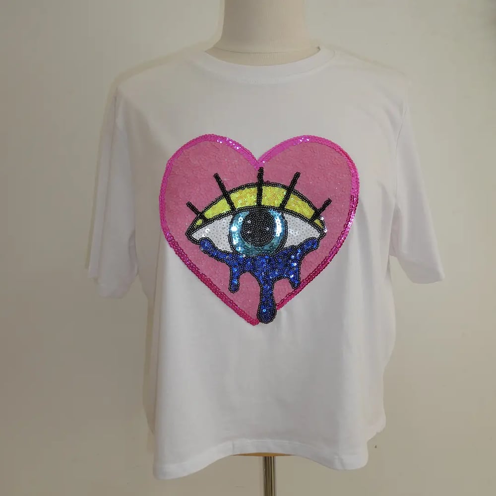 Image of T-shirt coração Olho