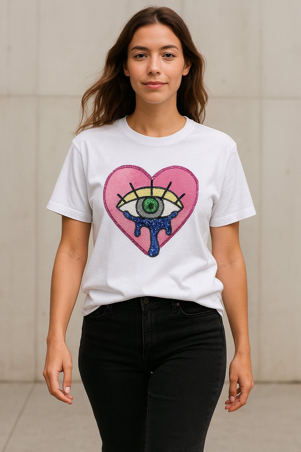 Image of T-shirt coração Olho