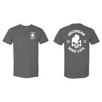 Mitten Skull Tee - Dary Grey