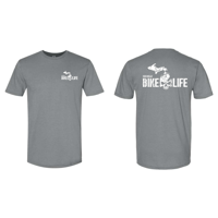 MBL Michigan Skull® Tee - Gunmetal