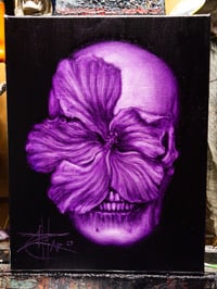 Image 1 of "Purple Skullflower" 11x14" Oil Sketch