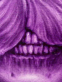Image 2 of "Purple Skullflower" 11x14" Oil Sketch