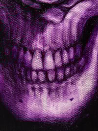 Image 2 of "Purple Skullrose 1" 11x14" Oil Sketch
