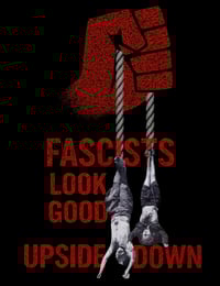 Image 2 of Fascists Upside Down - Front - PRESALE
