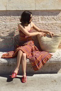 Image 2 of 1970s Lanvin hand woven fabric dress