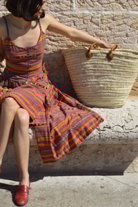 Image 4 of 1970s Lanvin hand woven fabric dress