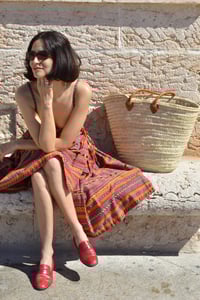 Image 6 of 1970s Lanvin hand woven fabric dress
