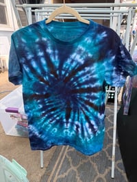 “Deep Current” Tie-Dye Tee – Size Medium
