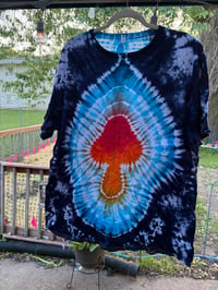 Image 1 of “Shroom Signal” Tie-Dye Tee – Size 2X