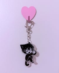 Image 2 of (PREORDER) MAGIC 8 BALL CAT Wagging Tail Keychain